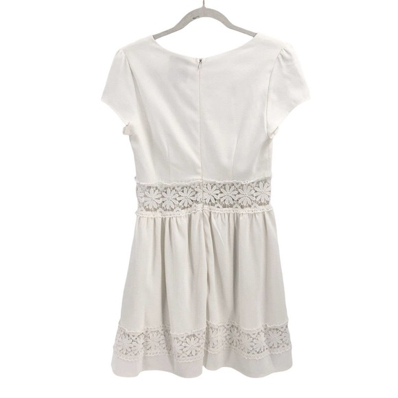 Fervour for ModCloth Womens Size Small Fit & Flare Daisy Eyelet Waistband Dress - Picture 7 of 9